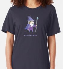 Camiseta ajustada Sorcerer de fuente abierta de 8 bits - Programación