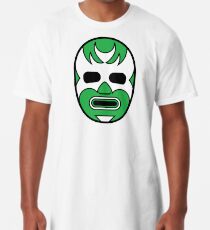 Lucha Libre // Mexican Wrestling Mask Green Demon Long T-Shirt
