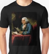Benjamin Franklin 1767 oil on canvas by David Martin (2) Unisex T-Shirt
