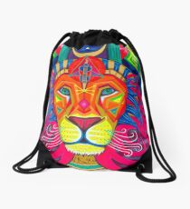Egyptian Lioness Drawstring Bag