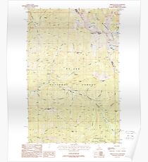 USGS TOPO Map Idaho ID Sherlock Peak 238117 1988 24000 Poster