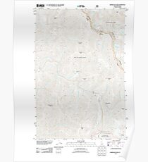 USGS TOPO Map Idaho ID Sherlock Peak 20110603 TM Poster