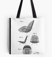 Eames - Wire Chair - Patent Artwork Tote Bag