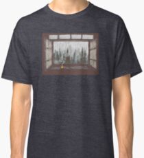 Foggy Forest Window || Cozy Fall Illustration Classic T-Shirt