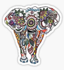 Illustrative Elefant Ganesh Zeichnung Sticker