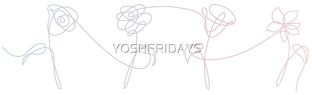 quot bts love yourself her flowers gradient quot by yoshfridays quot bts love yourself her flowers gradient quot by yoshfridays