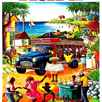 Artwork thumbnail, HAITI : Vintage Travel and Tourism Advertising Print by posterbobs