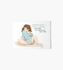 Sexy beast - with quote Art Board