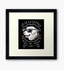 Dog Shirt Framed Print