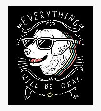 Dog Shirt Photographic Print