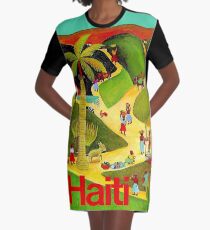 HAITI : Vintage Travel and Tourism Advertising Poster Graphic T-Shirt Dress