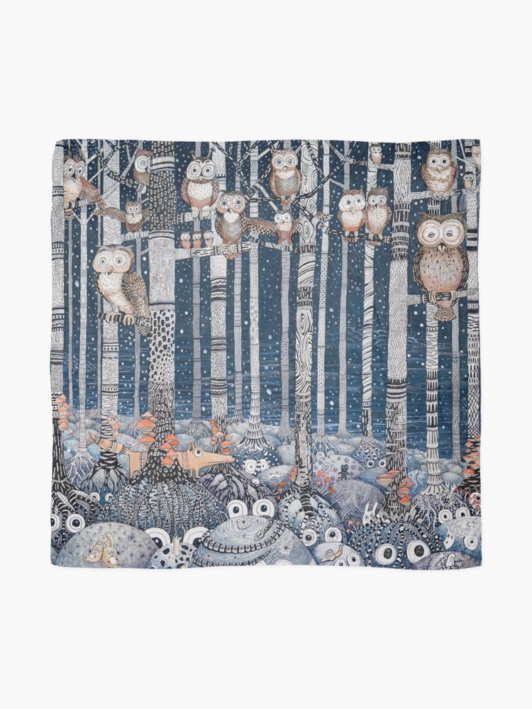 Alternate view of Owl Forest Scarf