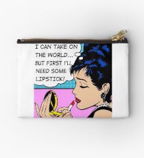 Bolso de mano Puedo tomar el mundo, pero primero necesito lápiz de labios