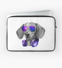 Funda para portátil DJ Dachshund Music