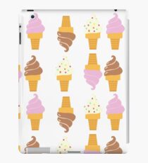 Cartoon Ice Cream Cone Pattern iPad Case/Skin