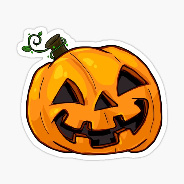 Jack O Lantern Stickers Redbubble - pumpkin pumpkinface pumpkinhead halloween scary face roblox