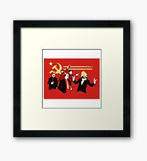 communist party t shirts amd cards Framed Print