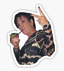 Kris Jenner Peace Sign Sticker