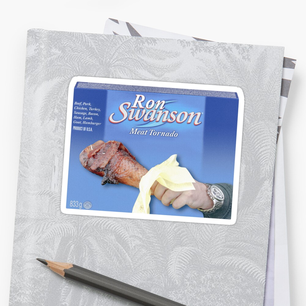 ron swanson macbook sticker