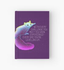 "Every Day You're Leveling Up" Flying Space Squirrel Hardcover Journal