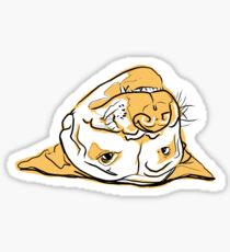 Upside Down Pit Bull Sticker