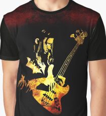 Jaco Pastorius Flame Graphic T-Shirt