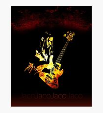 Jaco Pastorius Flame Photographic Print