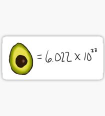 Pegatina número de avacado