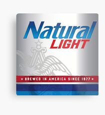 Natty Light Metal Print