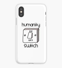 Humanity switch iPhone Case/Skin