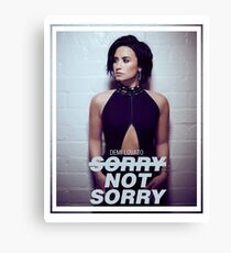 Demi Lovato Sorry Not Sorry Canvas Print
