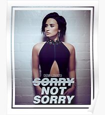 Demi Lovato Sorry Not Sorry Poster