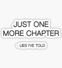 Download Just One More Chapter: Stickers | Redbubble