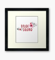 Bride Squad Bachelorette Party Funny Gift wedding Framed Print