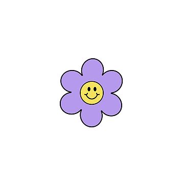 Flower Smiley Face Pink Sticker for Sale by berrydesignco