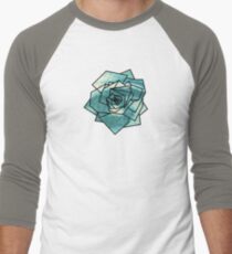 Geometrics: Rose (Sampled Eye) Geometry Men's Baseball ¾ T-Shirt