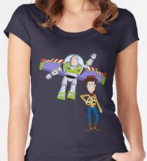 Buzz and Woody Women's Fitted Scoop T-Shirt