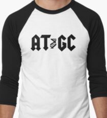 AT GC Funny DNA Molecular Biology Men's Baseball ¾ T-Shirt