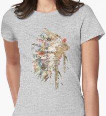Native Headdress Women's Fitted T-Shirt