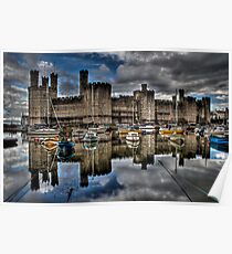 Caernarfon Castle HDR Poster