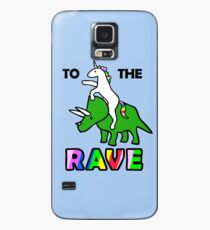 Funda/vinilo para Samsung Galaxy Para el delirio (Unicornio montando Triceratops)