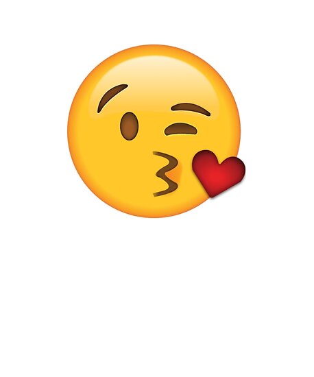 "Cute Blow Kiss Emoji" Posters by PrintPress Redbubble.