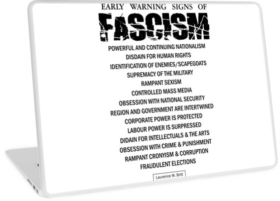 Early Signs Of Fascism >> Early Warning Signs Of Fascism Laptop Skins By Creamy Hamilton Early Signs Of Fascism >> Early Warning Signs Of Fascism Laptop Skins By Creamy Hamilton