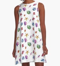 Seashell pattern. A-Line Dress
