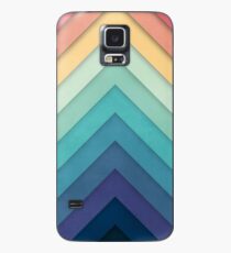 Retro Chevrons 002 Hülle & Klebefolie für Samsung Galaxy