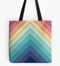 Retro Chevrons 002 Tote Bag