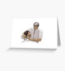 Straight razor Greeting Card