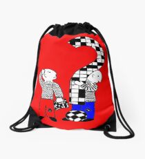 Cross words t-design Drawstring Bag
