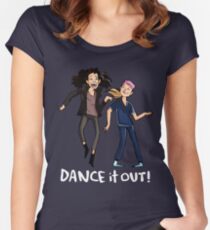 Dance it out tshirt and mug! Women's Fitted Scoop T-Shirt