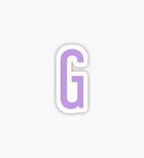 Purple G Sticker